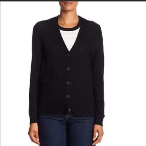 Madewell black button front cardigan